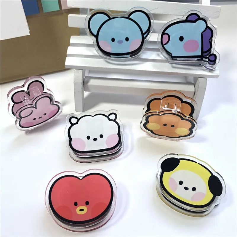 Tippet Line - Kawaii BT21 Memo Clip Acryl Opslag