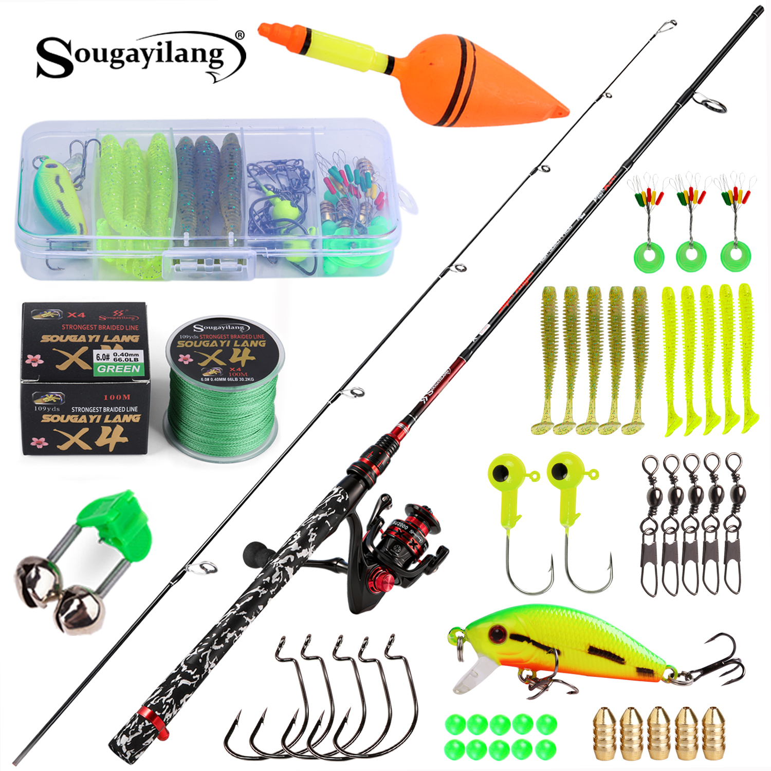 Freshwater Line - Sougayilang Spinning Hengel en Molen Combo