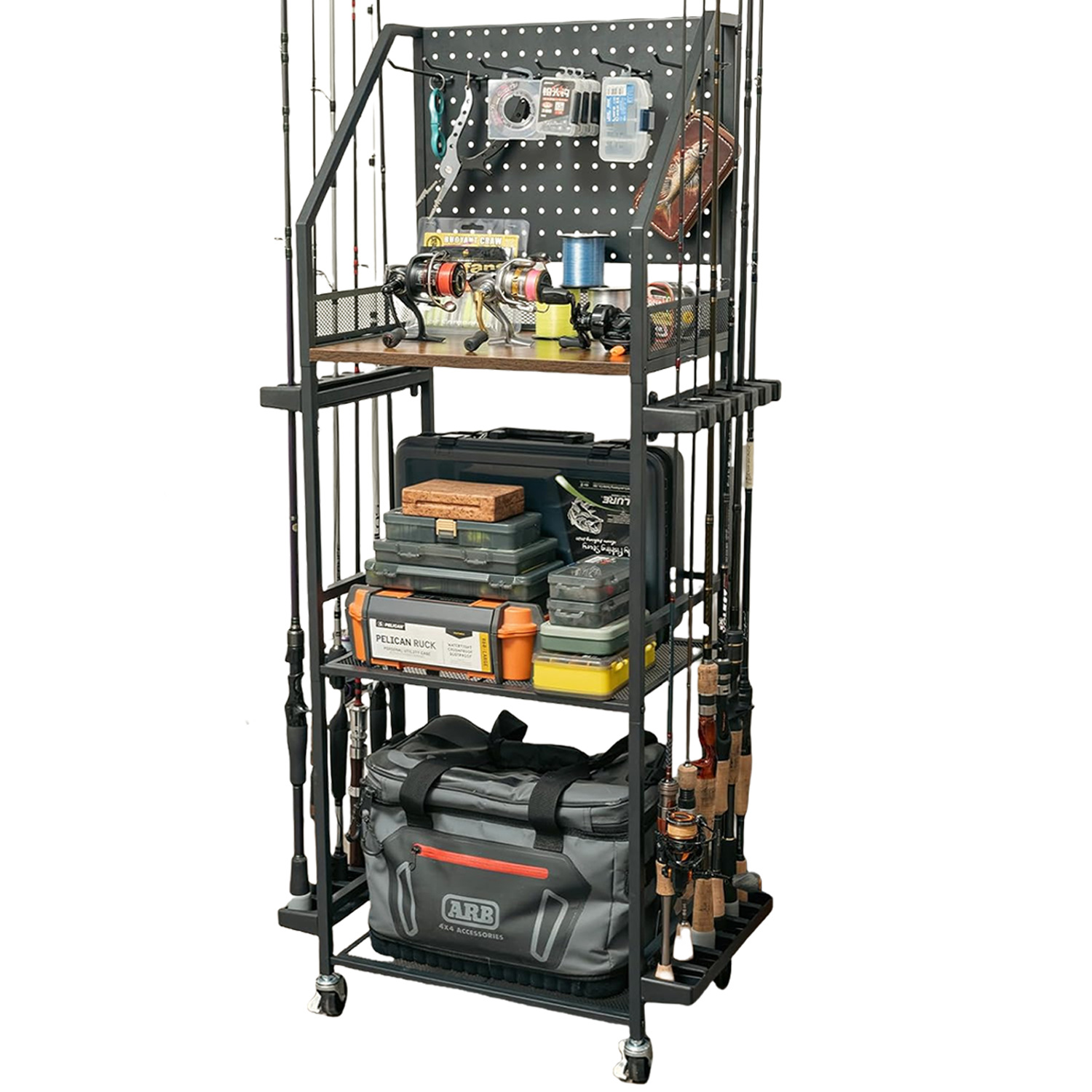 Fishing Line Spooler - Multifunctionele hengelhouders 3 lagen hengelopbergrek Hengelhouders