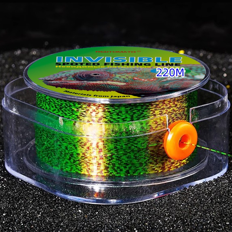 Fluorocarbon Line - 220 Meter Gevlekte Lijn Fluorocarbon Gecoate