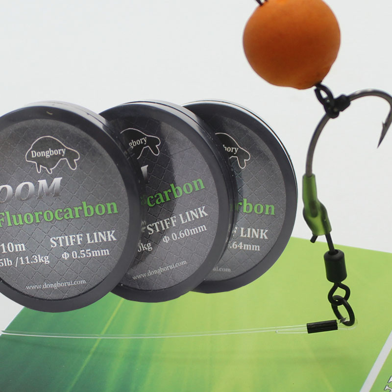 Fluorocarbon Line - Karpervissen Hooklink Boom Fluorocarbon Stijve Link