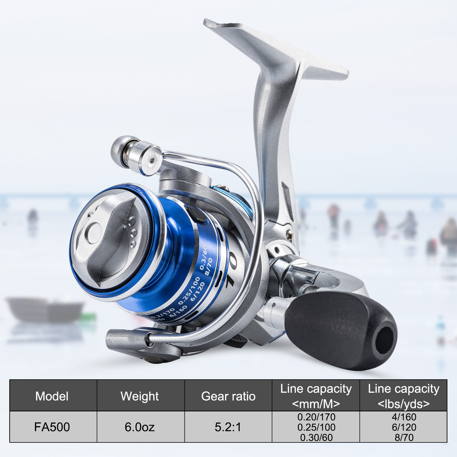Goture Nieuwe Ijsvismolens Win - Ice Fishing Line recensie en prijs
