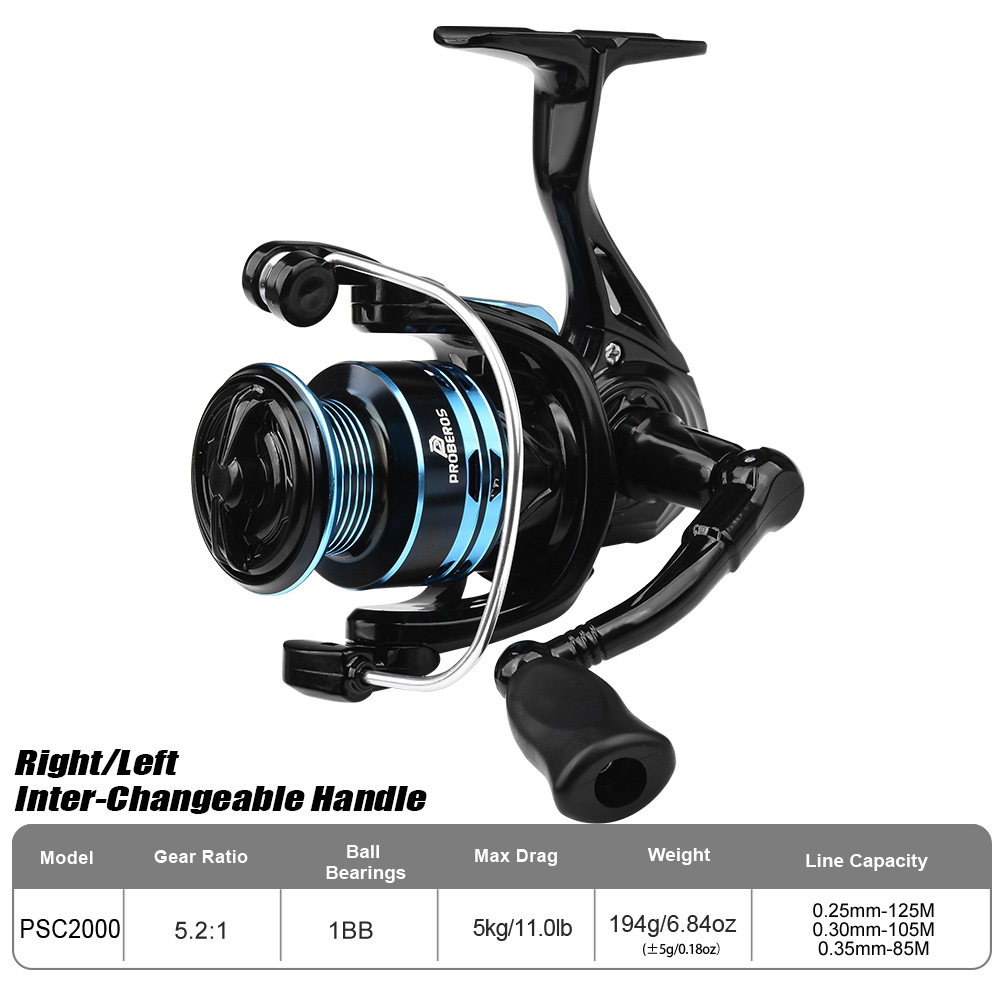 Metalen spinhengel 2000-serie  - Ice Fishing Line recensie en prijs