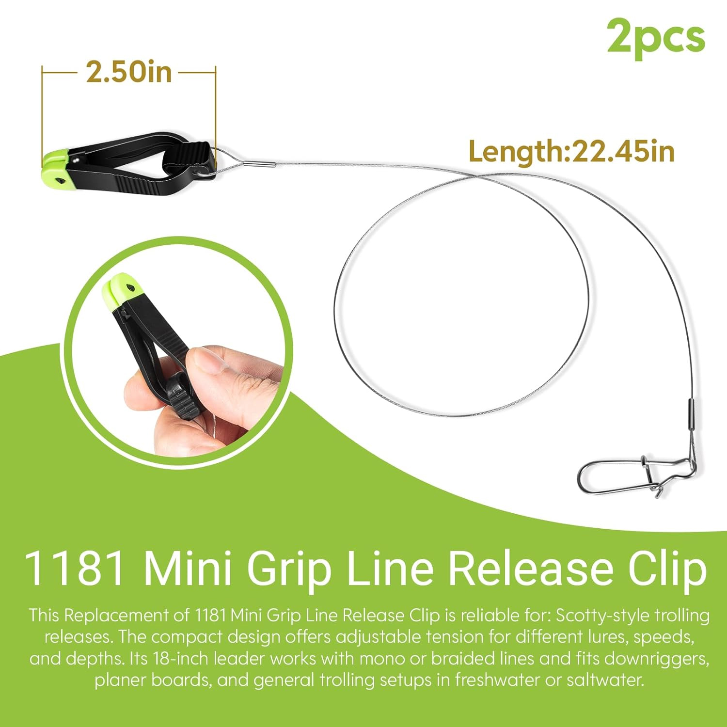 1181 Grip Line Release Clip vo - Leader Line recensie en prijs