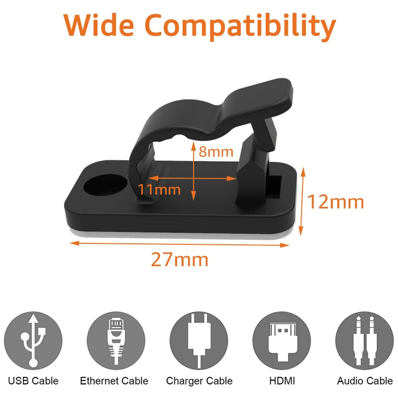 10/50PCS Kabel Organizer Clips - Tippet Line recensie en prijs