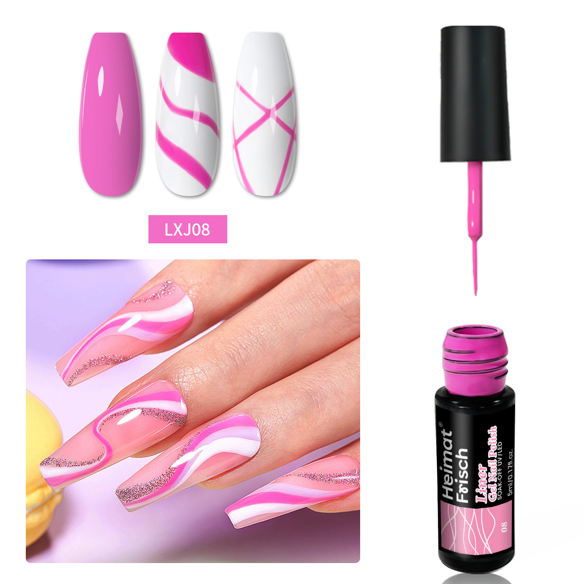 5-ml set Glitter Line Drawing  - Copolymer Line recensie en prijs