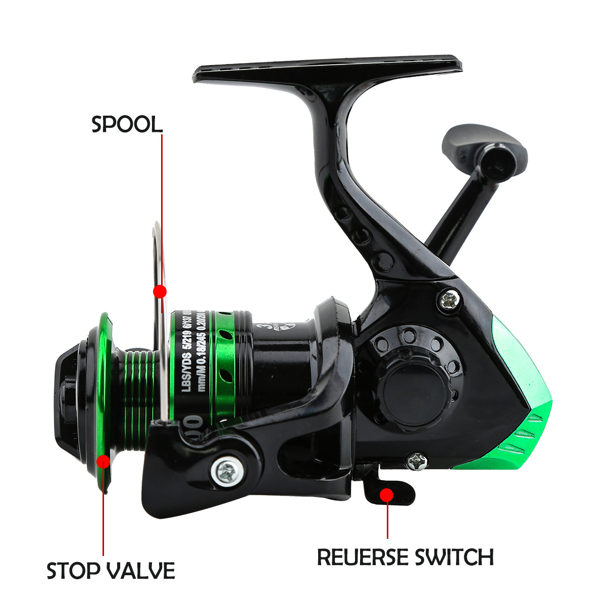 Metalen Spinning Reel 5.2:1 Ov - Ice Fishing Line recensie en prijs