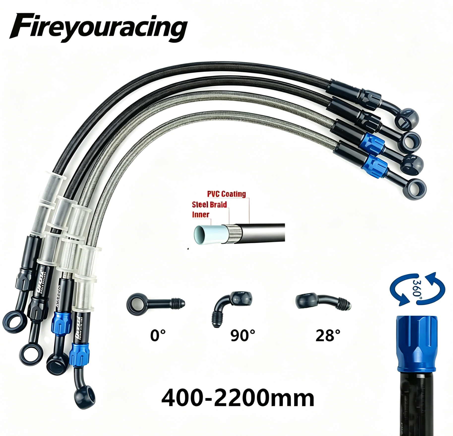 Motorfiets Remslang AN3 Gevloc - Braided Line recensie en prijs