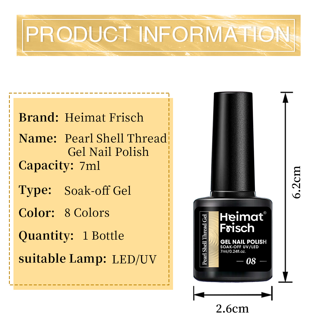 1 stuk Shell Line Gel Nagellak - Copolymer Line recensie en prijs