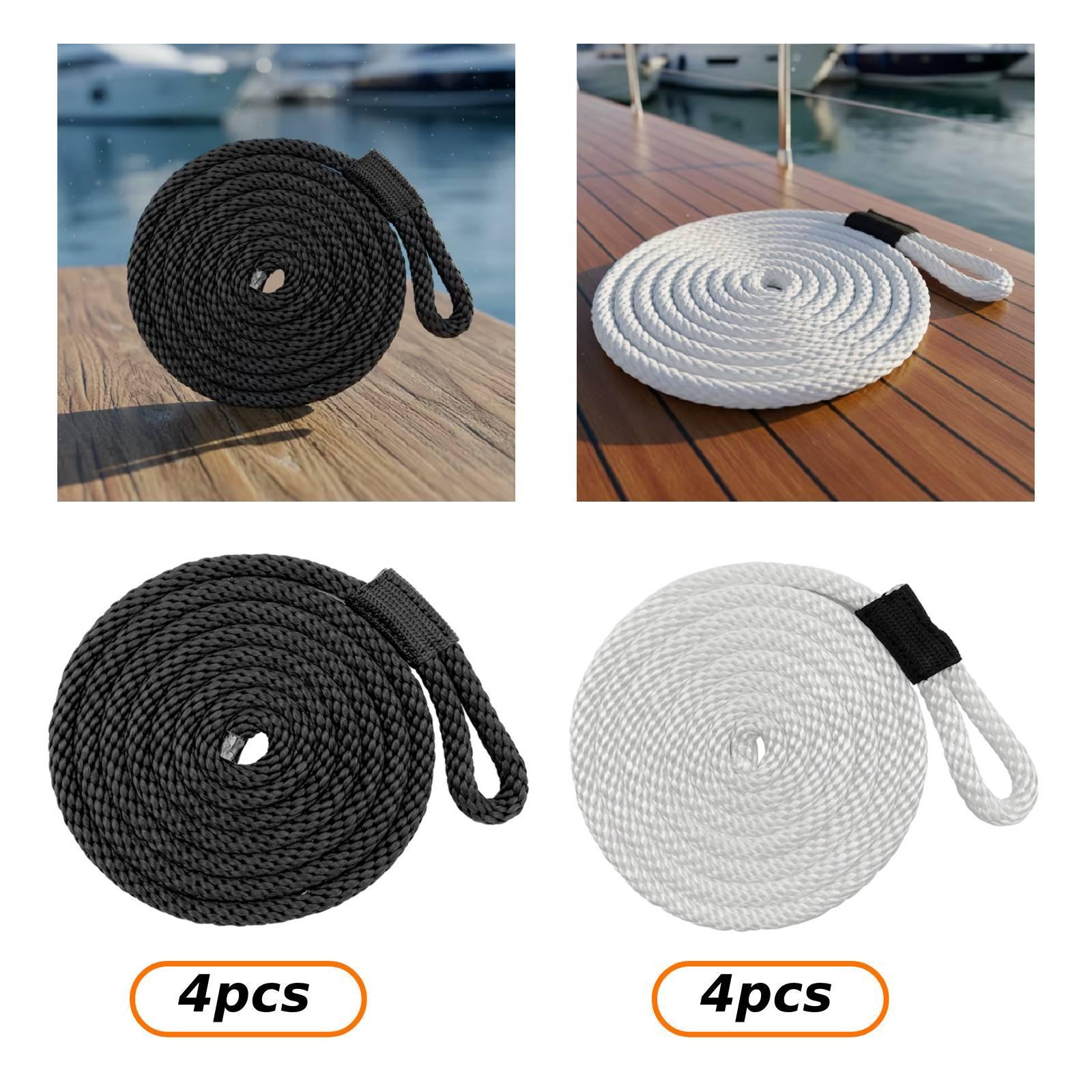4 stuks Docklines Mooring Rope - Braided Line recensie en prijs